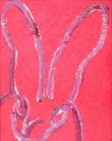 Hunt Slonem Bunny Painting, Hot Pink Diamond Dust - Sold for $5,760 on 10-26-2024 (Lot 147).jpg